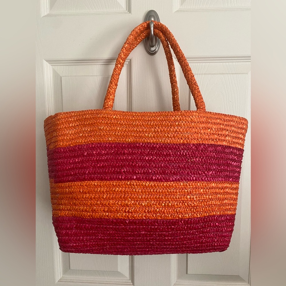 Boho Straw Beach Tote